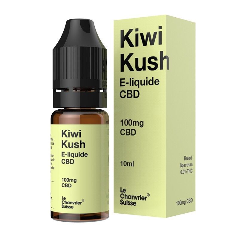 E-liquide CBD Kiwi Kush - Le Chanvrier Suisse