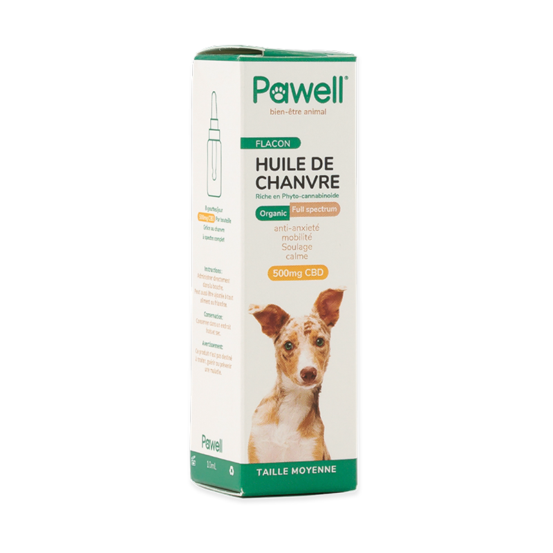 Huile de chanvre chien moyen - Pawell