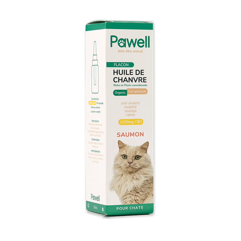 Huile de chanvre chat - Pawell