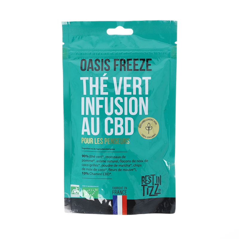 Thé vert cbd Oasis Freeze – Rest in Tizz