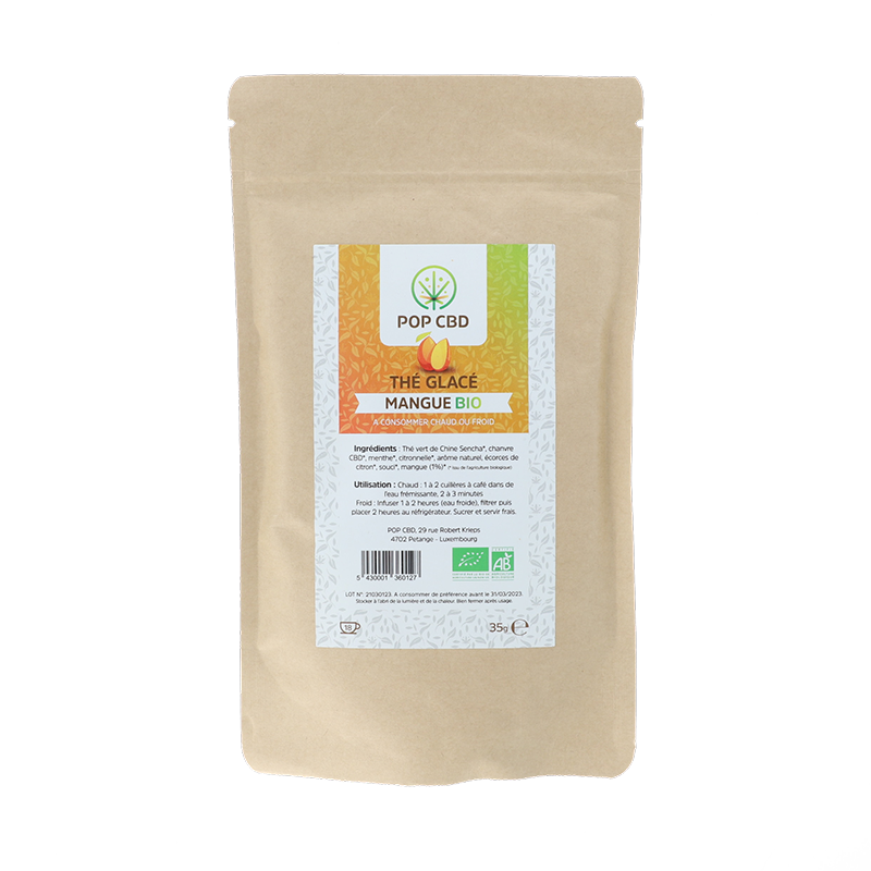 Infusion CBD Thé Glacé Mangue - Pop CBD