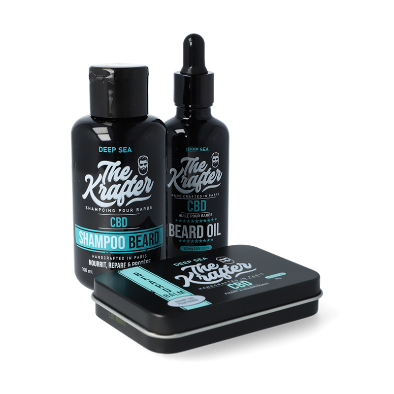 Coffret de soins pour barbe au CBD - The Krafter