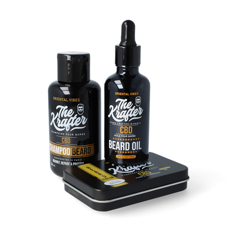 Coffret de soins pour barbe au CBD - The Krafter