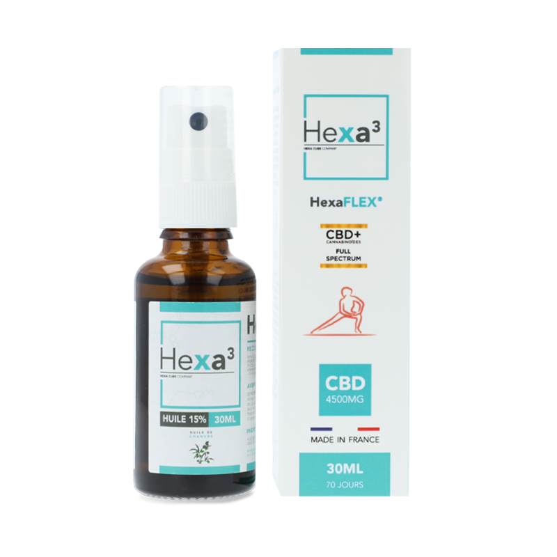 Huile CBD Mobilité 30 ml - Hexa3