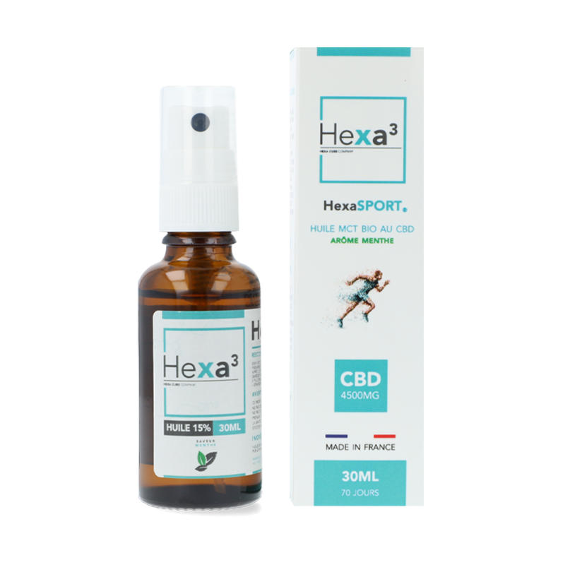 Huile CBD Récupération 30ml - Hexa3