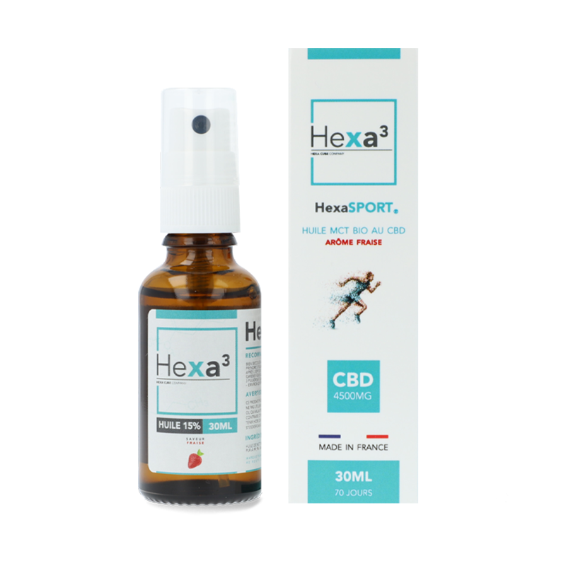 Huile CBD Récupération 30ml - Hexa3