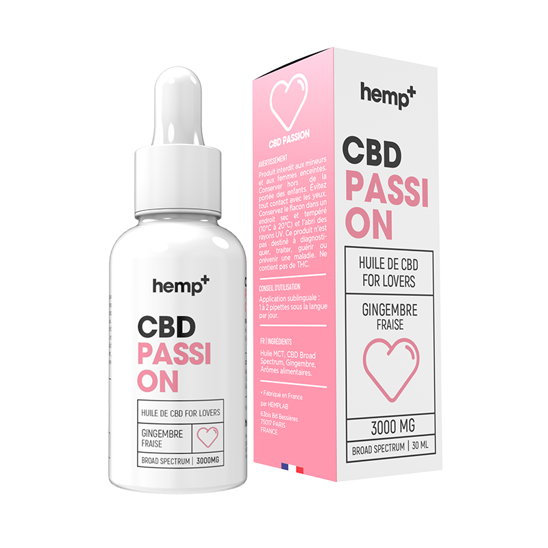 Huile CBD Passion 30 ml - Hemp+