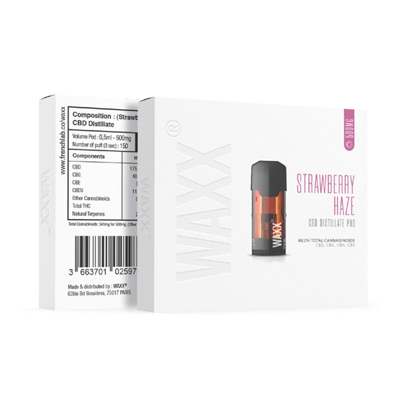 Cartouche CBD Strawberry Haze - Waxx