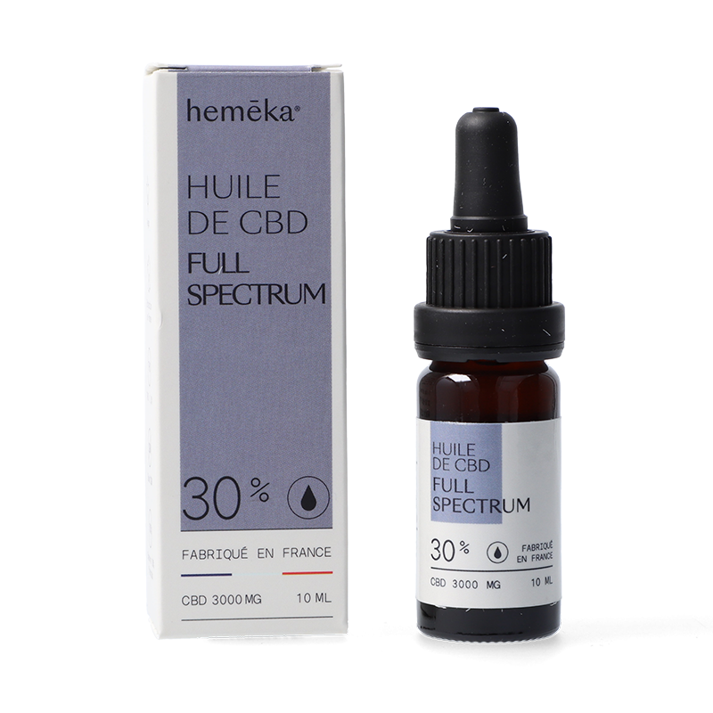 Huile CBD Full Spectrum 5 à 30 % - Hemeka