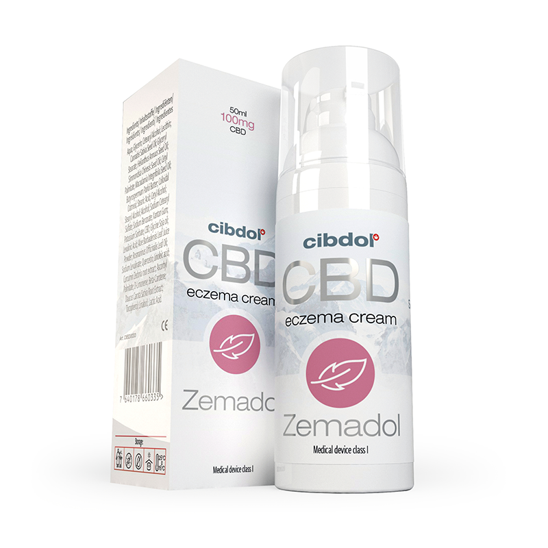 Crème CBD eczéma Zemadol - Cibdol