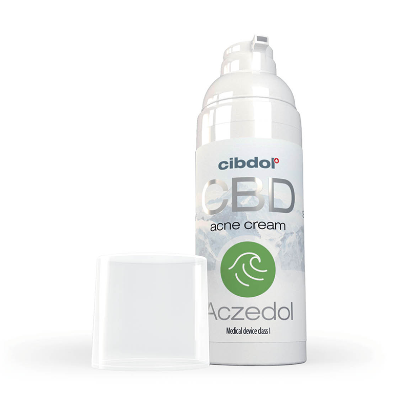 Crème CBD acné Aczedol - Cibdol