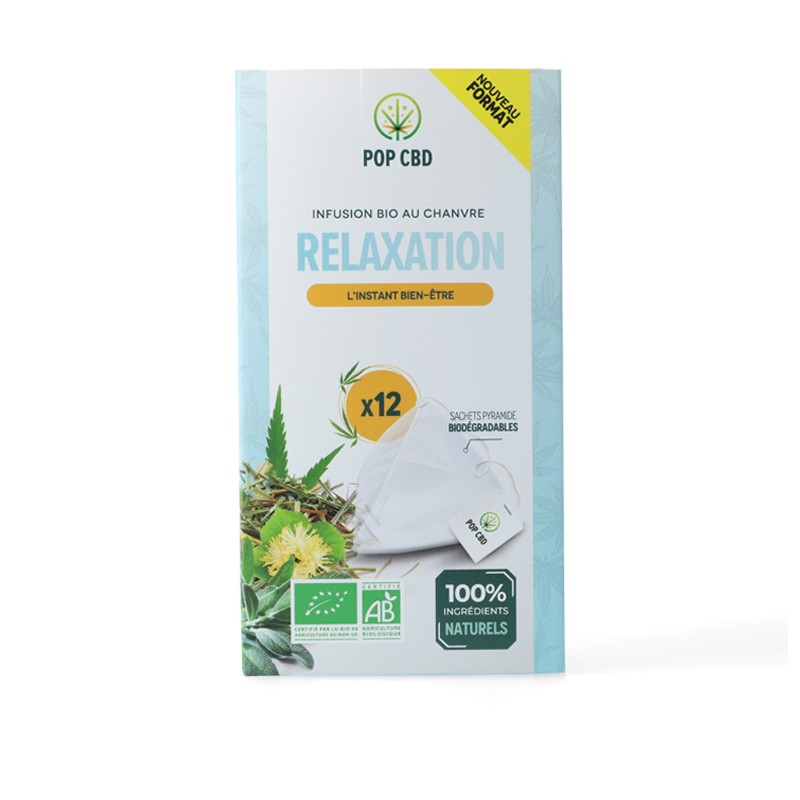 Infusion CBD Relaxation en sachet - Pop CBD