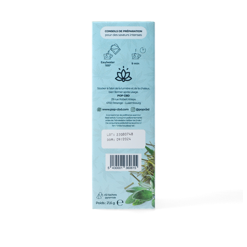 Infusion CBD Relaxation en sachet - Pop CBD