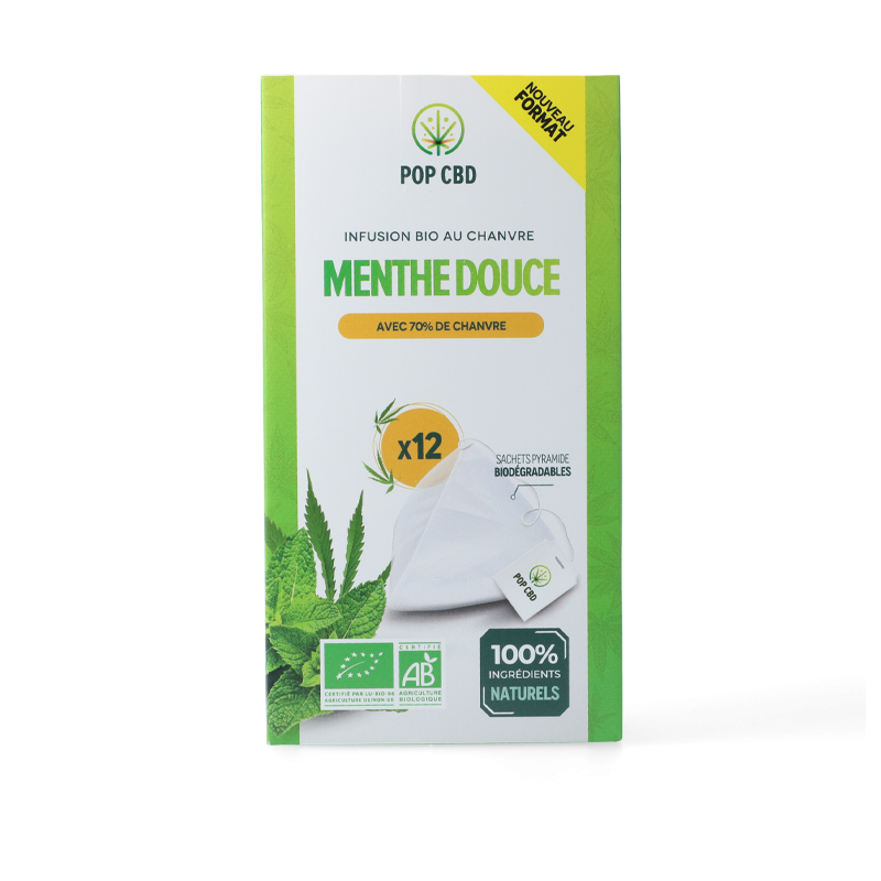 Infusion CBD Menthe Douce en sachet - Pop CBD