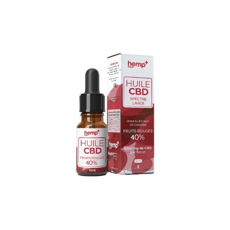 Huile de CBD Fruits rouges - 5 à 40% - Hemp+ Drop