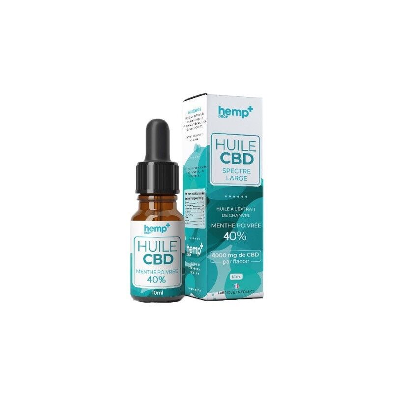 Huile de CBD Menthe Poivrée - 5 à 40% - Hemp+ Drop