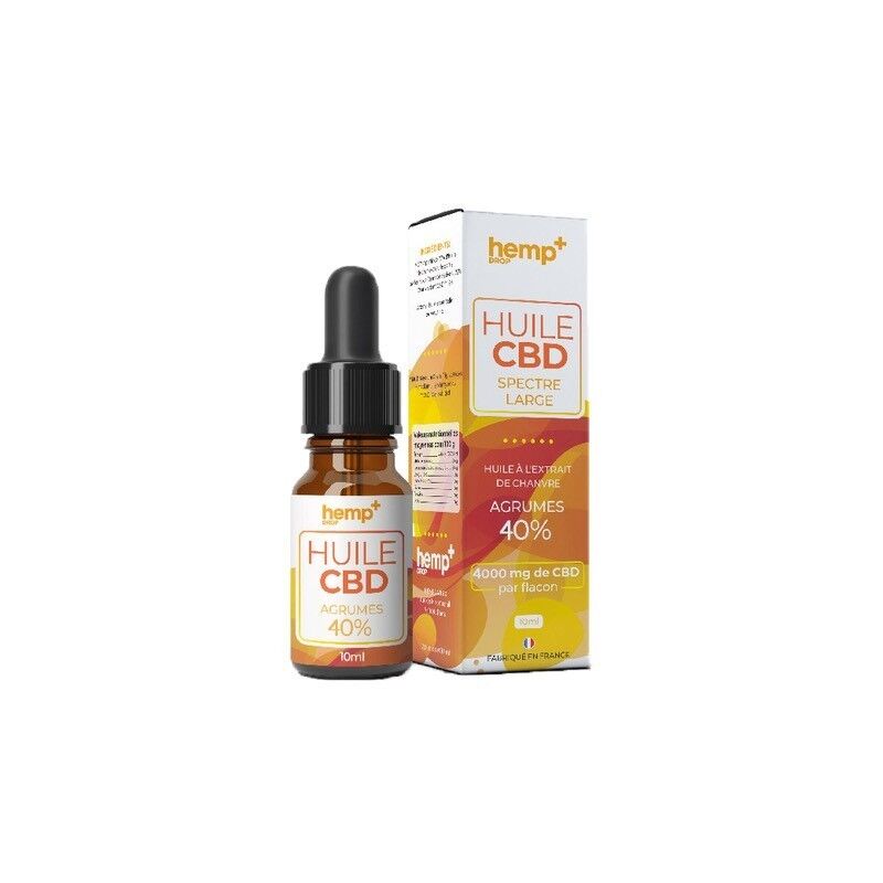 Huile de CBD Agrumes - 5 à 40% - Hemp+ Drop