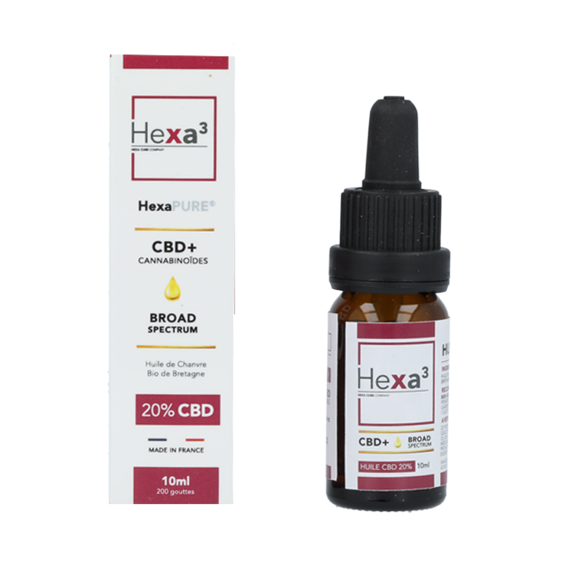 Huile de CBD Broad Spectrum - Hexa3