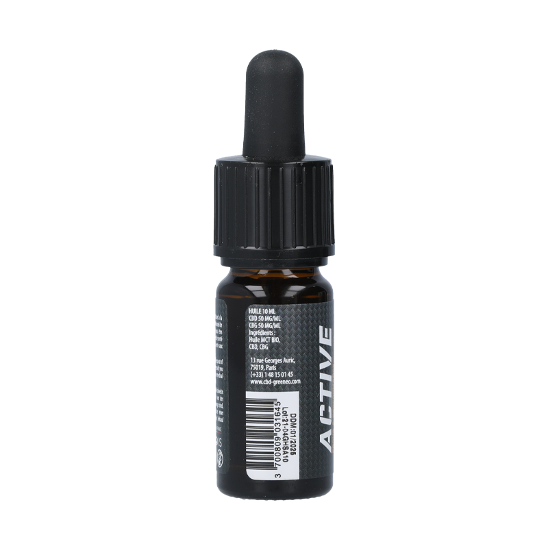 Huile CBD CBG Sport 10% - Greeneo