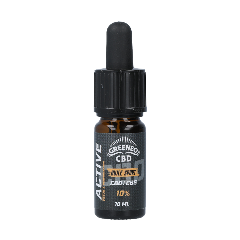 Huile CBD CBG Sport 10% - Greeneo