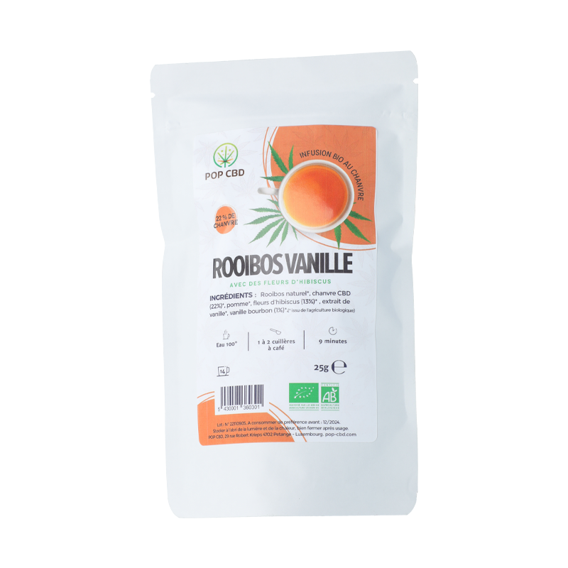 Infusion CBD Rooibos Vanille – Pop CBD