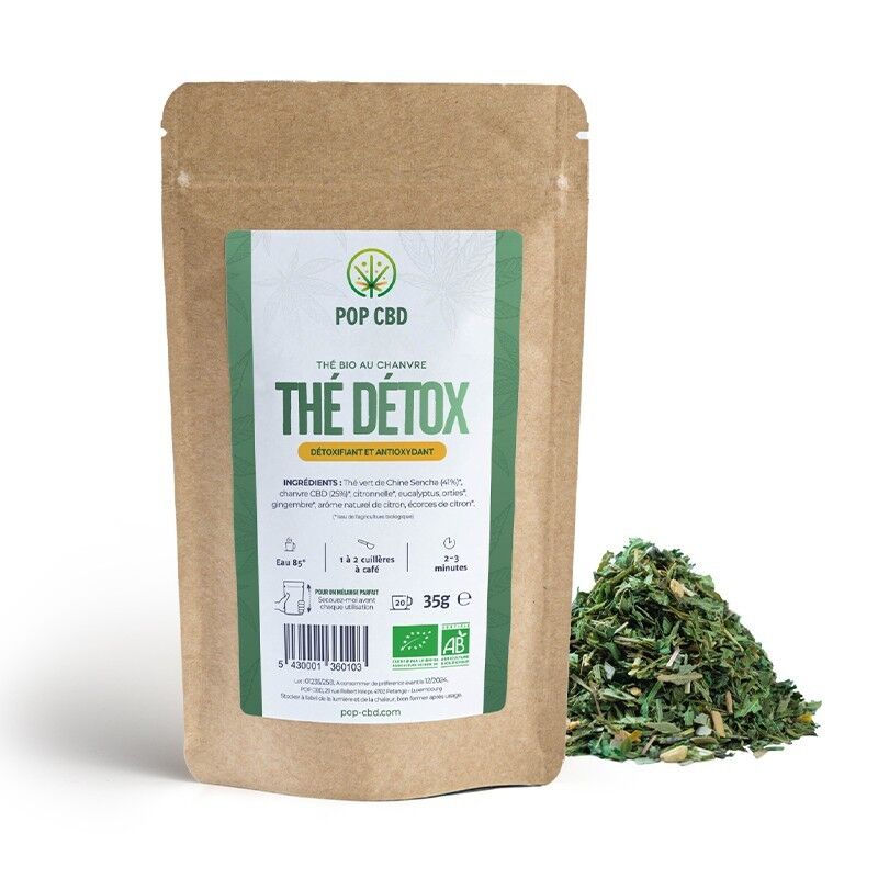 Infusion CBD au Thé vert Détox Naturel  – Pop CBD