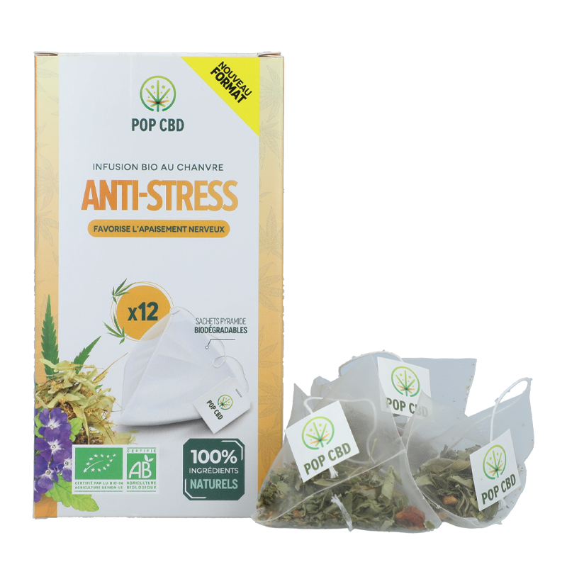 Infusion CBD Anti-stress en sachet - Pop CBD