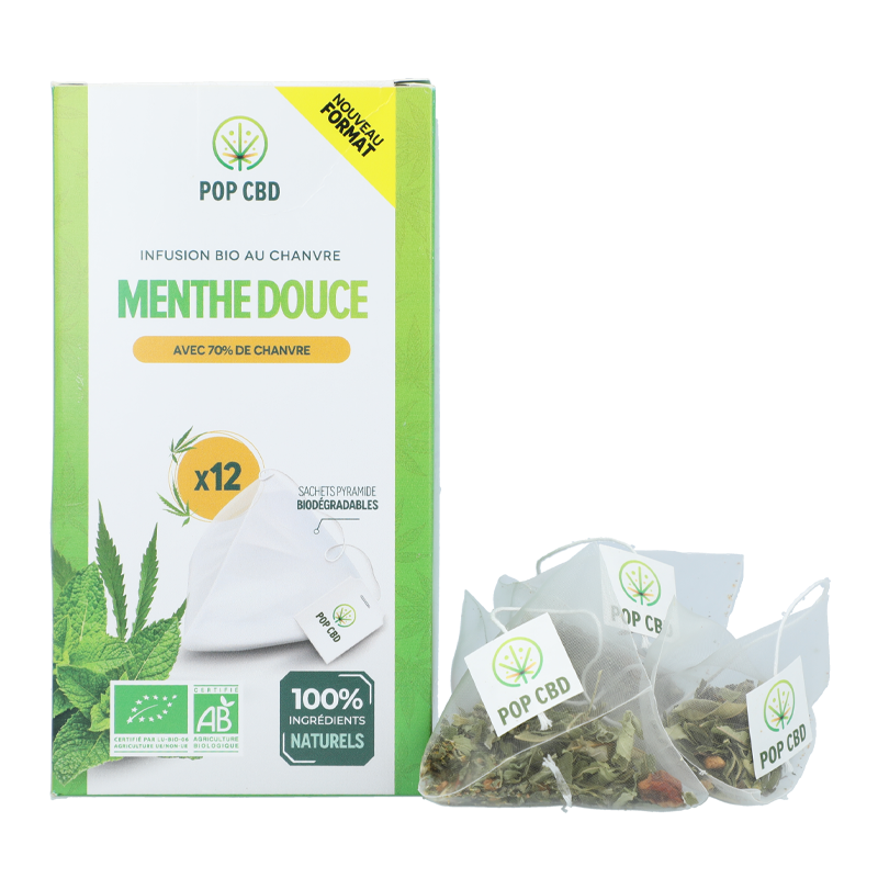 Infusion CBD Menthe Douce en sachet - Pop CBD