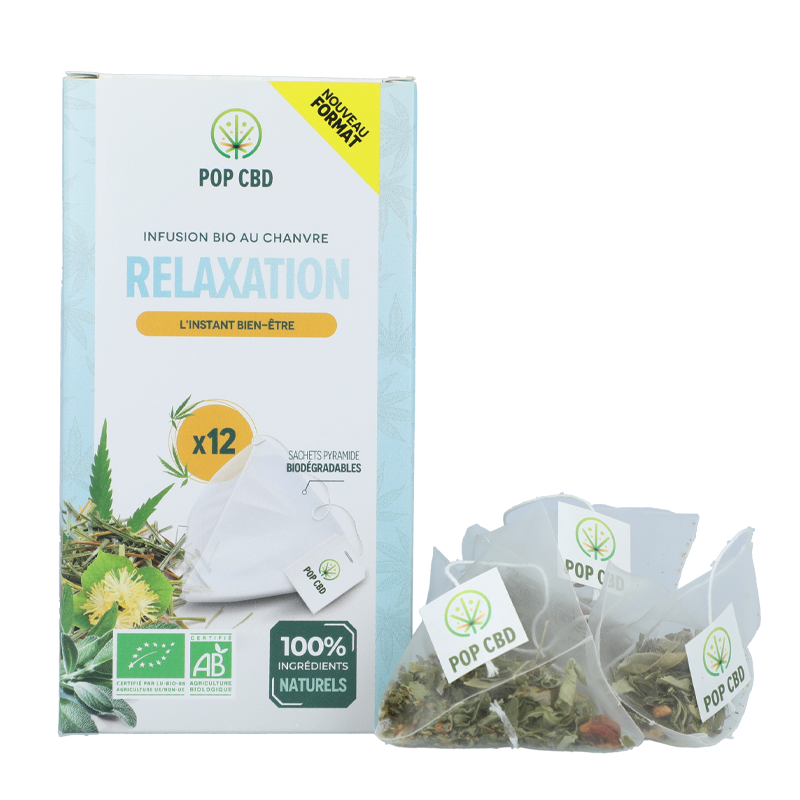 Infusion CBD Relaxation en sachet - Pop CBD