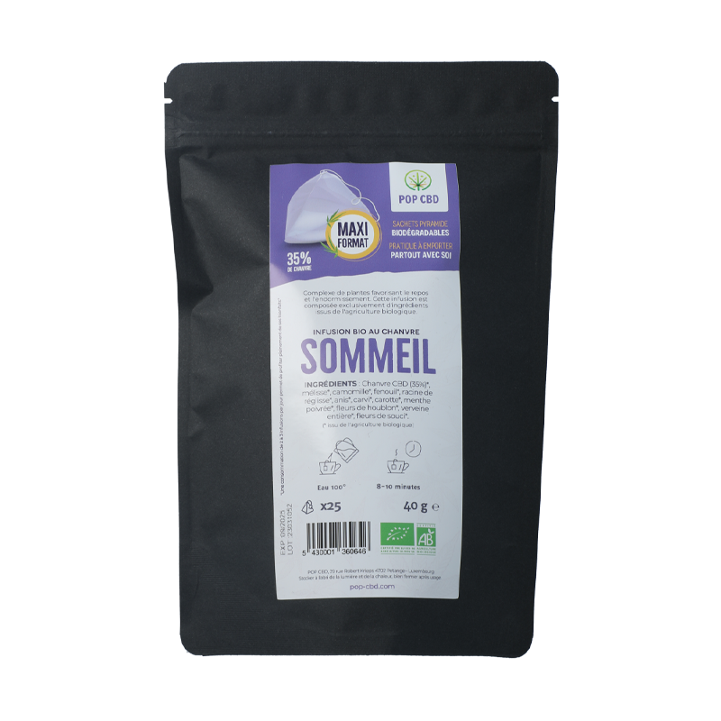 Infusion CBD Sommeil en sachet - Pop CBD