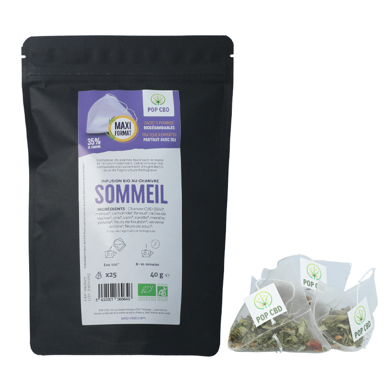 Infusion CBD Sommeil en sachet - Pop CBD