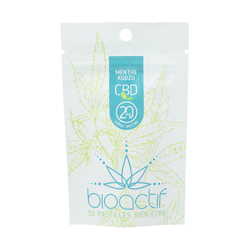 Pastilles CBD Menthe Kudzu - Bioactif