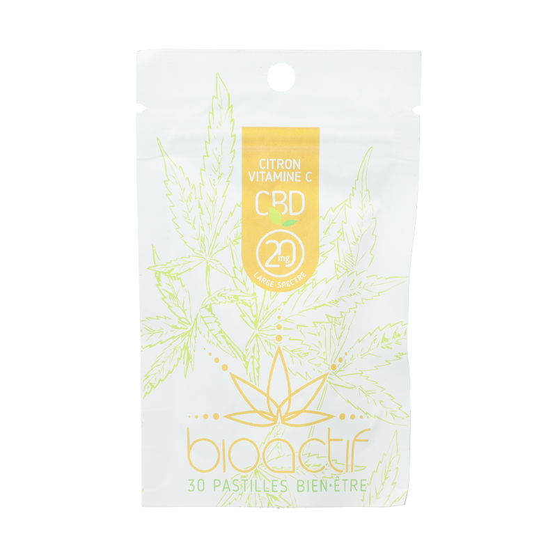 Pastilles CBD Citron Vitamine C - Bioactif