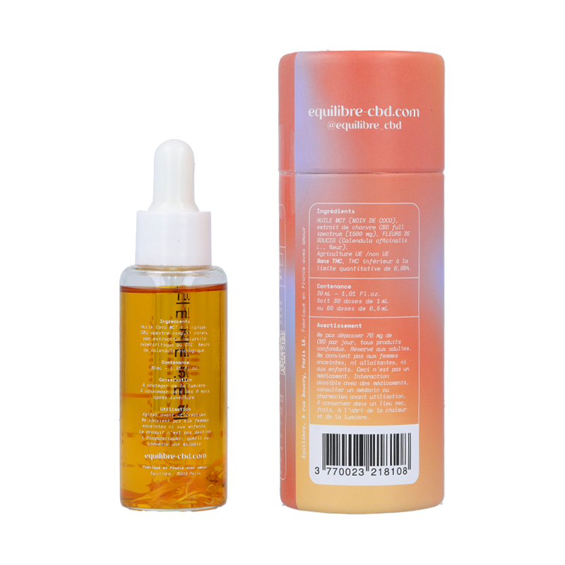 Huile CBD 1500 mg 30 ml - Équilibre