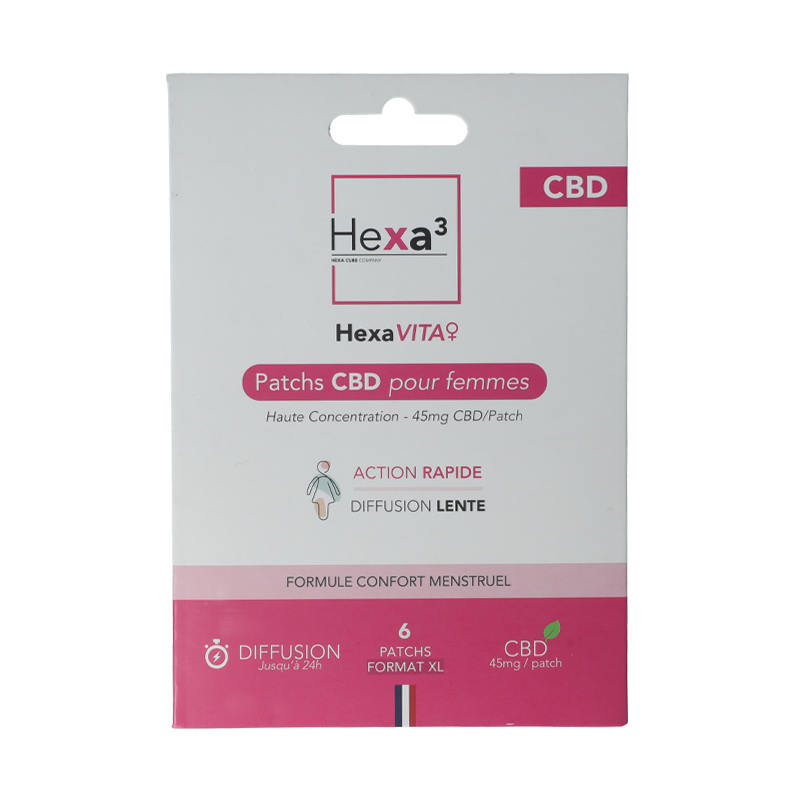 Patchs CBD Confort Menstruel - Hexa3