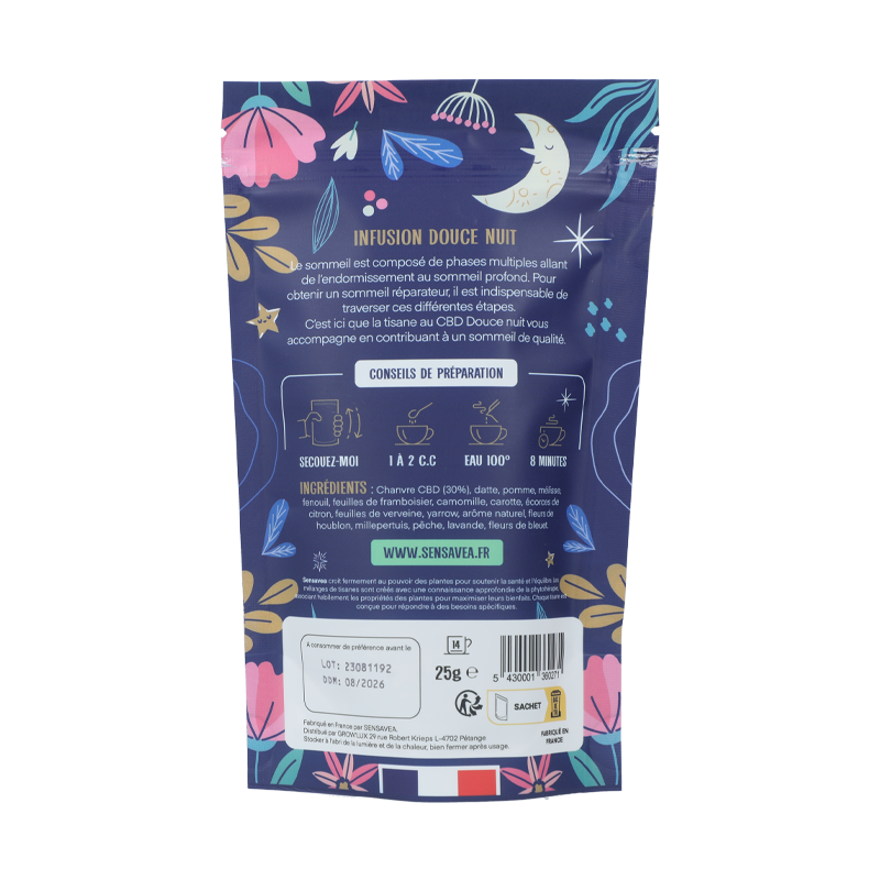 Infusion CBD Douce nuit – Sensavea