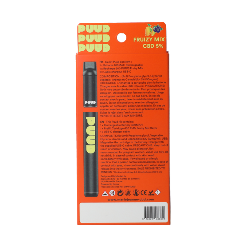 Pod CBD Puud Fruizy Mix - Marie Jeanne