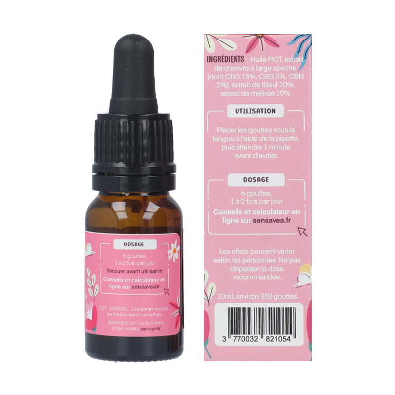 Huile CBD Anti-Stress - Sensavea