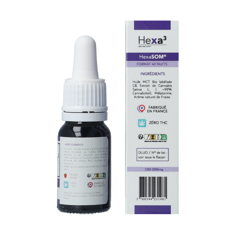 Huile CBD Sommeil 20 % - Hexa3