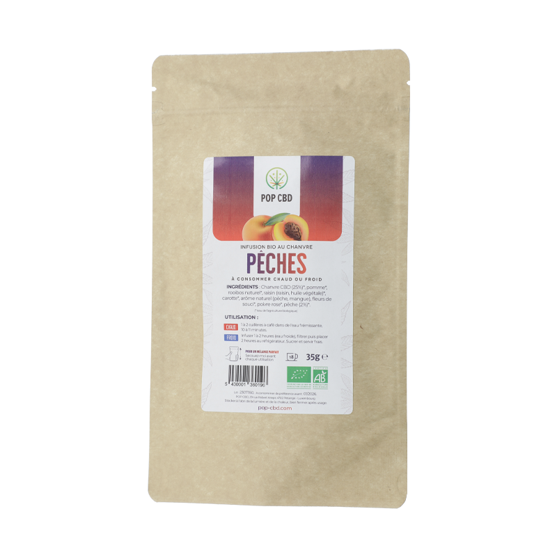 Infusion CBD pêches – Pop CBD