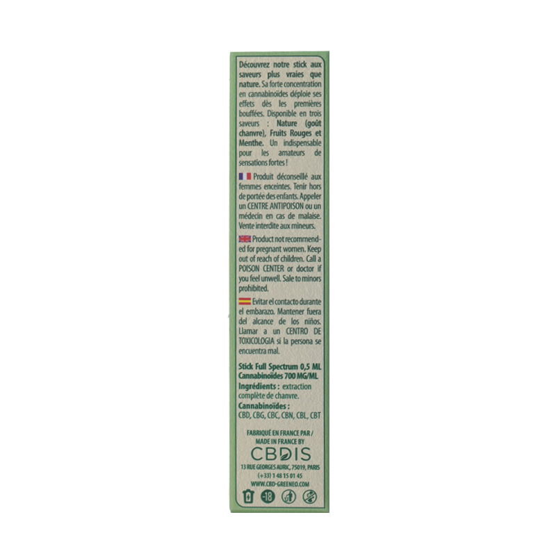 Stick CBD Full Spectrum Original - Greeneo