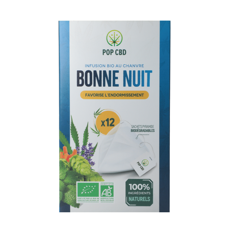 Infusion CBD Bonne nuit en sachet - Pop CBD