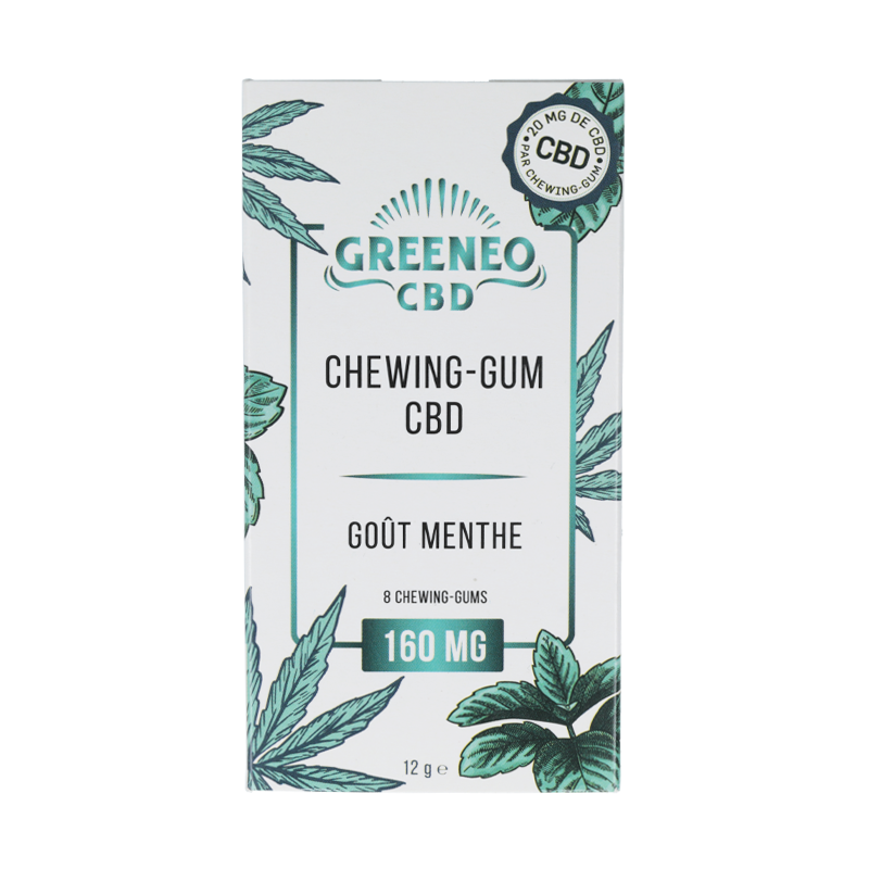 Chewing-gums CBD menthe - Greeneo