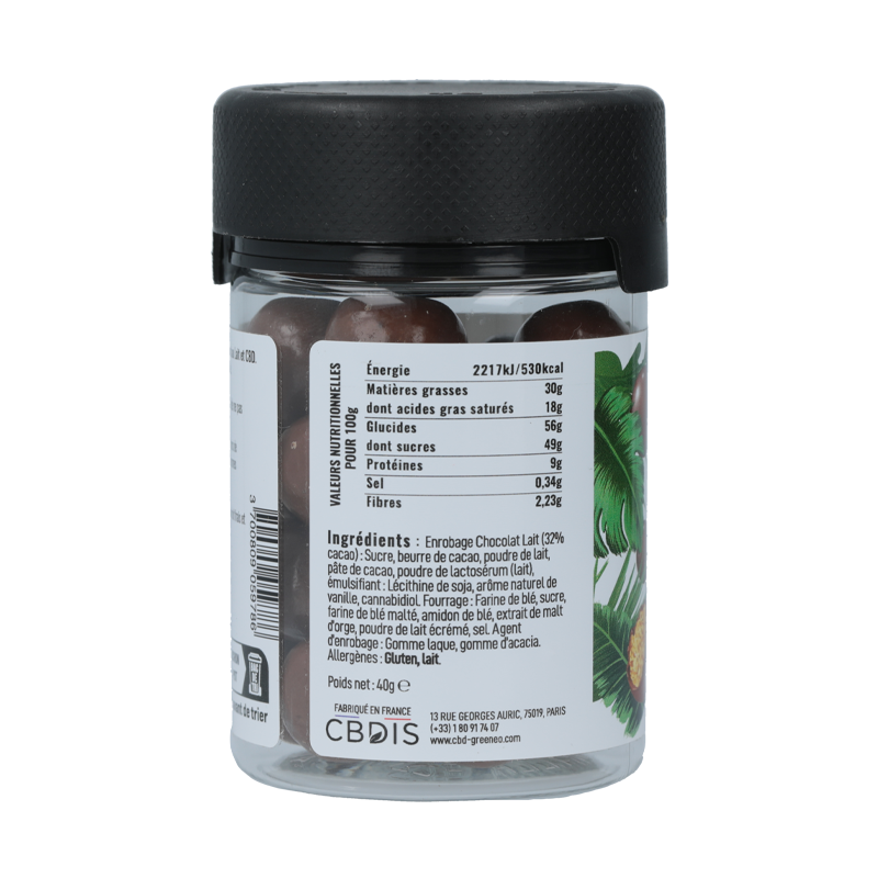 Crousti'billes CBD chocolat - Greeneo