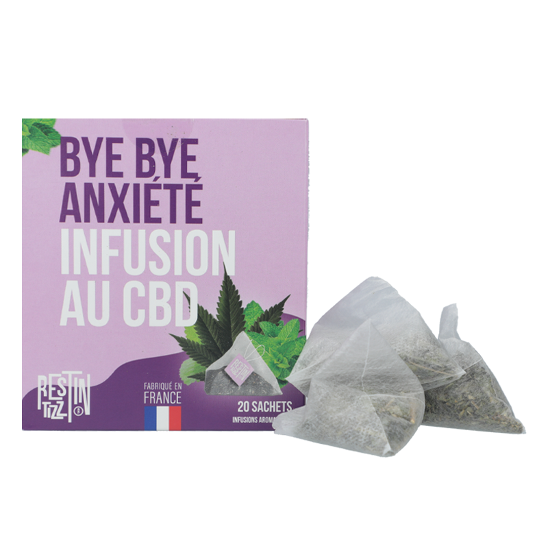 Infusion CBD Bye Bye Anxiété - Rest in Tizz