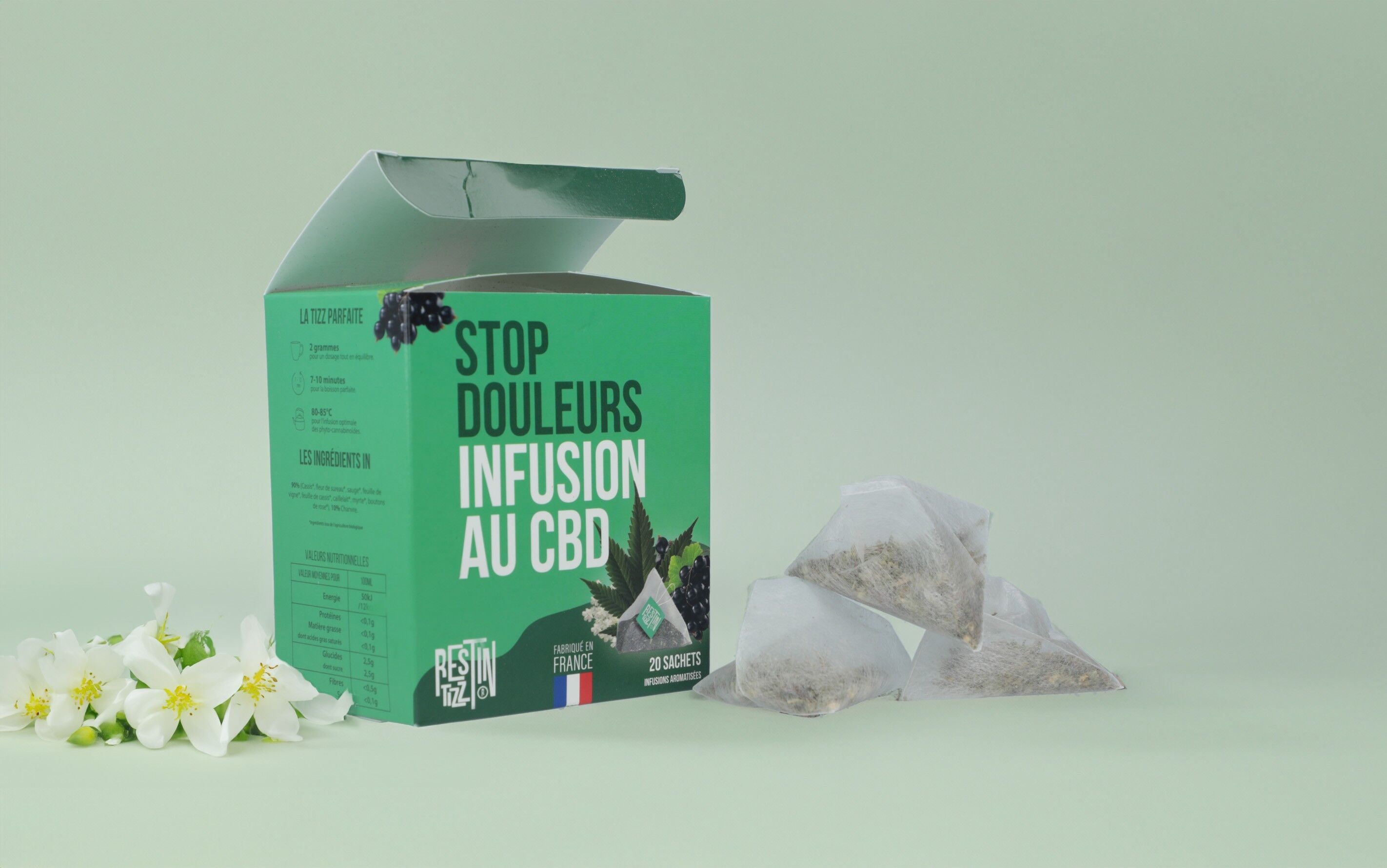 Infusion CBD Stop Douleurs - Rest in Tizz