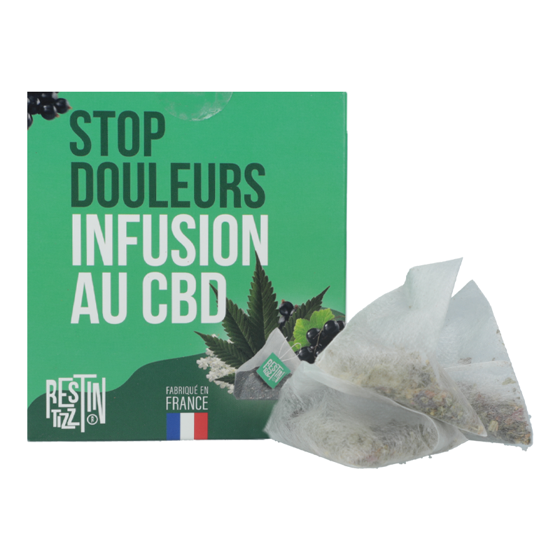 Infusion CBD Stop Douleurs - Rest in Tizz