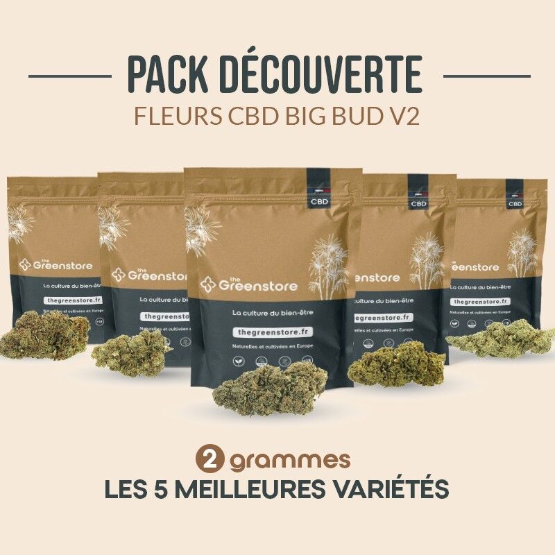 Pack Découverte CBD V2 - Fleurs Big Bud