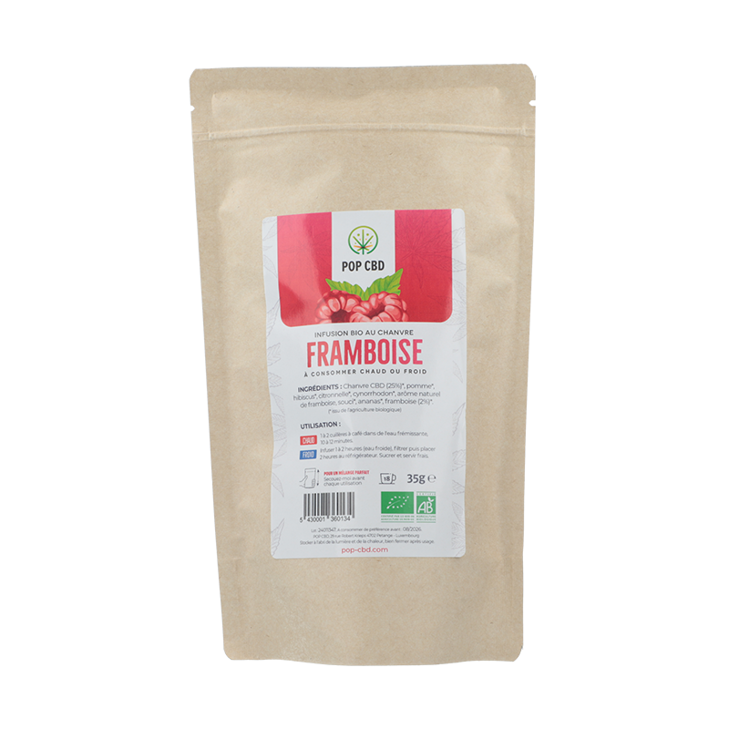 Infusion CBD glacée Framboise - Pop CBD