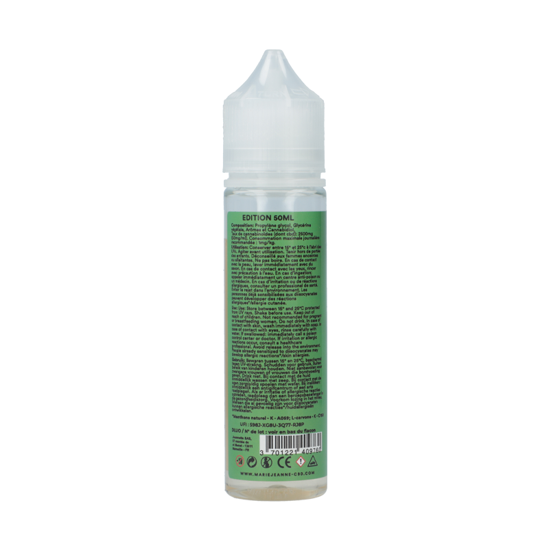 E-liquide CBD Menthe 50 ml - Marie Jeanne